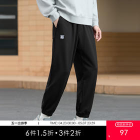 gxg.jeans男装夏季黑色束脚休闲裤长裤爆款休闲裤JED10206013