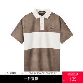 gxg.jeans男装夏季拼色短袖POLO衫JEX12400842