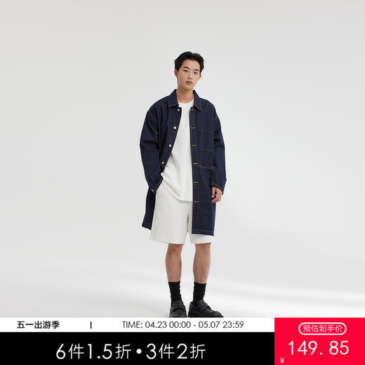 MODE COMMUTER | MC翻领牛仔风衣原牛牛仔风衣MCF108068A 商品图0