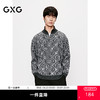 GXG男装 半开襟毛衣满印设计针织衫通勤高领毛衫 2025年冬季 商品缩略图0