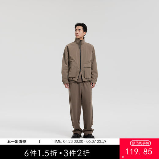 MODE COMMUTER | MC春季条感纹理梭织轻工装立领夹克MCF121059A 商品图0