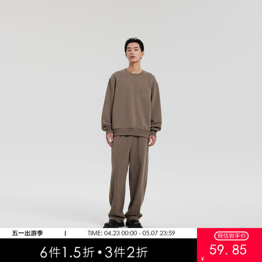 MODE COMMUTER | MC350克全棉毛圈圆领卫衣MCF131101A 商品图0