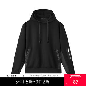 gxg.jeans男装秋季简约连帽卫衣J24X313036