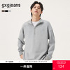 gxg.jeans男装 多色小标刺绣简约休闲宽松立领半开襟卫衣25秋热卖 商品缩略图0