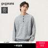 gxg.jeans男装 灰色花纱设计潮流时尚圆领毛衣线衫男士25年冬热卖 商品缩略图0