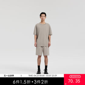 MODE COMMUTER | MC伊力特凉感纱线宽松微落肩圆领短袖线衫