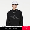 GXG男装【鲸鱼印花】秋季时尚字母男款纯棉圆领长袖t恤K&C 商品缩略图0