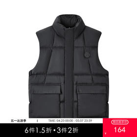 gxg.jeans男装冬季热卖黑色休闲外穿羽绒马甲日常通勤羽绒服马甲J24X094032