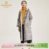 【绵羊毛】乔万尼大衣中长款毛呢大衣连帽外套时尚格子豹纹大衣EN4A789 商品缩略图0