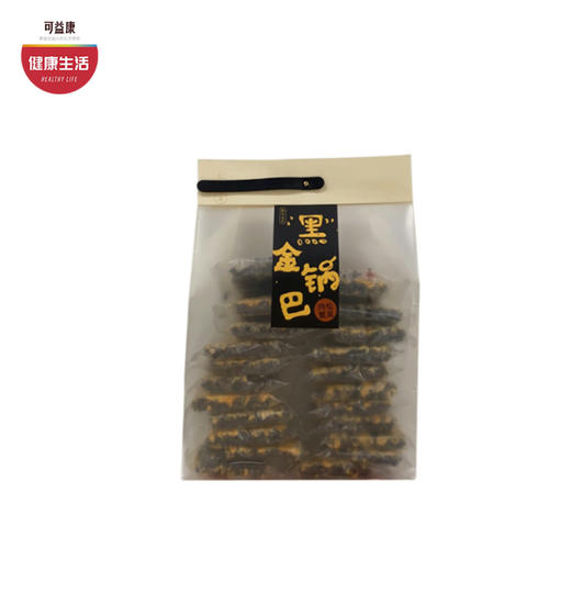 优选|黑金锅巴 非遗乌米饭+蛋黄肉松  鲜香酥脆  越吃越香 368g*1袋 商品图0