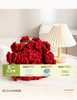 【云优选】加倍生活 玫瑰花束毯 4色可选 手工编织送礼毛毯 鹿毛绒针织毛毯 竹绒毯 玫瑰花保暖针织毯子情人节三八节女神节礼物 送爱人送自己 商品缩略图0