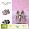 【云优选】little winkaa2026新款童鞋女春季刺绣小熊软底公主芭蕾舞蹈鞋子 商品缩略图0