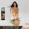 【莱赛尔】三彩2026夏季新款V领短袖镂空肌理针织衫休闲上衣M 商品缩略图0