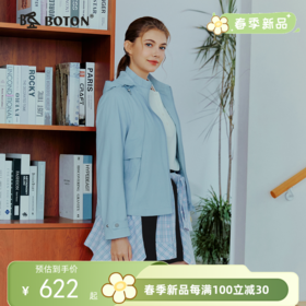 波顿女士春秋季休闲外套｜立领甩帽两穿，拉链设计好搭LJ031126