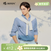 波顿男士春秋季条纹长袖衬衫｜透气清爽，翻领利落通勤休闲皆宜MS172126 商品缩略图0