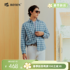 波顿男士春秋季长袖格仔衬衫｜从门襟到下摆针脚均匀，每一处走线都带着讲究MS169126 商品缩略图0