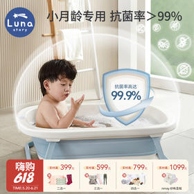 【云优选】lunastory新生婴儿洗澡盆可折叠幼儿大浴盆，特价商品不支持七天无理由，退回需支付20元发出运费且承担部分退回运费，介意慎拍！