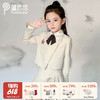 【云优选】pureshare蓬纱馆 女童学院风套装春秋2025新款春儿童百褶裙三件套（外套+裙子+领结） 商品缩略图0