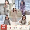 【云优选】BabyStormi亲子同款四层纱家居服套装竹纤维长袖睡衣女童春秋a类分体（周末不发货） 商品缩略图0