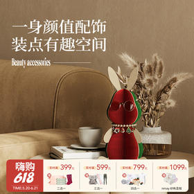 耶诞兔 | 十八纸 桌面摆件创意设计兔子玩具时尚潮玩装饰橱窗（节庆特殊产品非质量问题不退换，介意慎拍）