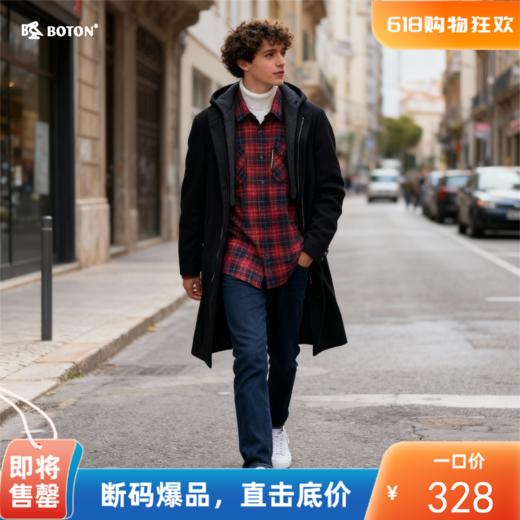 波顿男士毛呢大衣MJ813518 商品图0