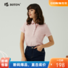 波顿女士夏季纯色短袖POLO设计感小众保罗衫LT291223 商品缩略图0