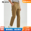 【碳素磨毛】波顿男士经典休闲裤卡其色修身高端ME856123 商品缩略图0