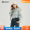 【柔软清】波顿春秋女浅蓝色格子衬衫宽松百搭休闲高端LS976123 商品缩略图0