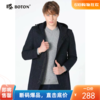 波顿男士秋冬季中长款男士毛呢风衣外套MJ815518 商品缩略图0