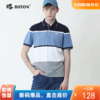 Boton_波顿夏季男士花纱纯棉翻领条纹短袖polo衫青春运动t恤衬衣MT867220 商品缩略图0