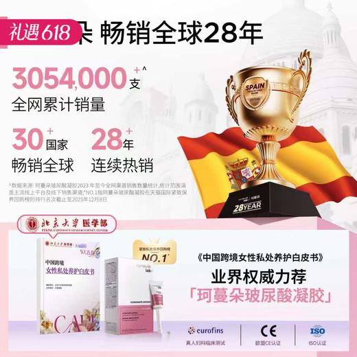 【滋养花蕊 重拾少女感】西班牙  珂蔓朵玻尿酸凝胶5ml*6/盒 商品图0