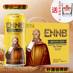 【啤酒】英伦堡黄啤 原麦汁浓度10°P 酒精度3.3%vol  500ml*12