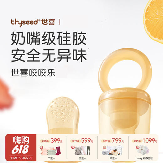 Thyseed世喜 咬咬乐 婴儿吃水果辅食器宝宝果蔬咬玩乐7月+ 商品图0