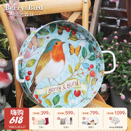 【云优选】Berry&Bird园艺托盘（知更鸟/向日葵） 商品图0