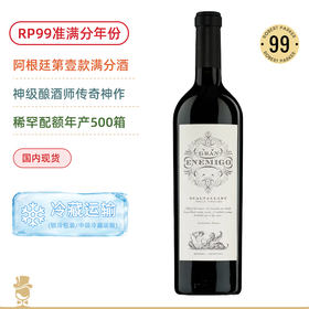 【RP99准满分】屡屡满分阿根廷膜拜酒！格兰艾尼米格品丽珠 Gran Enemigo Gualtallary 2020 仅产500箱！