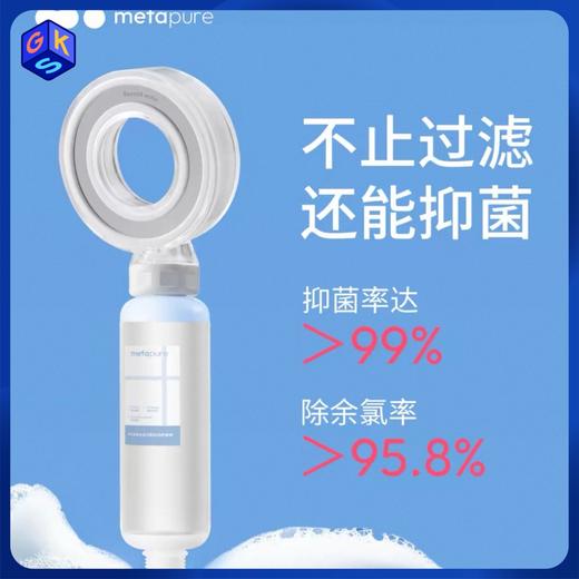 【净水软水+抑菌+除氯+增压】【淋浴花洒+洗手盆龙头适用】美塔璞儿-净水花洒滤芯组合 商品图0
