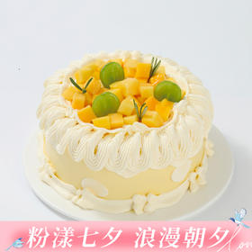 【金玉璀璨】一口芒果青提蛋糕，藏着整个夏日的温柔与甜蜜，每一勺都是对生活的眷恋（深圳幸福西饼）