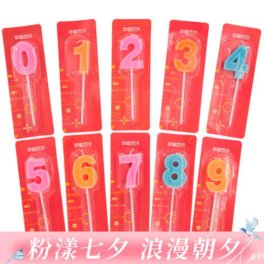 蛋糕数字蜡烛，仅支持与蛋糕/下午茶一起购买配送，新旧版随机发货（深圳） 商品图0
