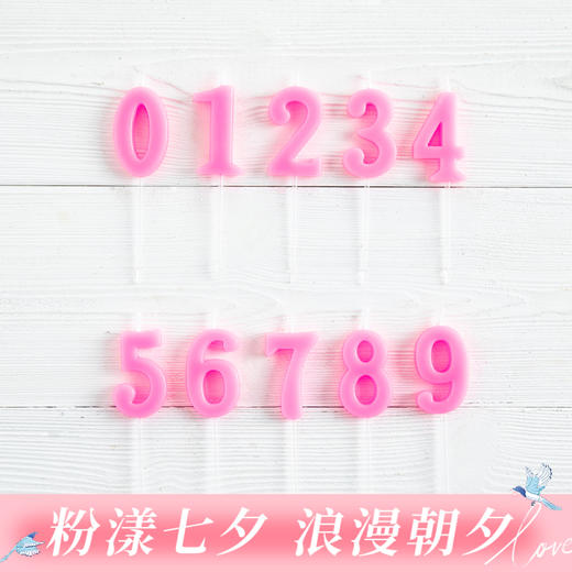 【单买不配送，仅同生日蛋糕/下午茶一起配送】9.9元/根 蛋糕数字蜡烛 新旧版本随机配送（广州） 商品图0