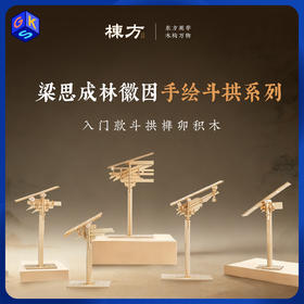 【5个装】栋方榫卯积木 五代斗拱原色版/自上色礼盒版（上色版预售8.22号发）