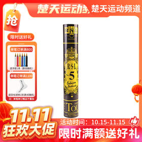 【双11活动进行中】亚狮龙5号球 RSL NO.5羽毛球 耐打飞行稳定 人人都爱5号球 亚5