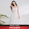 简约设计感方领背心裙女夏季拼接不规则伞裙摆连衣裙V1050586 商品缩略图0