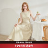 西遇无袖系带收腰女2026春夏新款简约百搭显瘦高腰长裙连衣裙H0060254 商品缩略图0