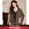 西遇韩系西装外套早春新款复古宽肩宽松显瘦直筒外套上衣女D2238748 商品缩略图0